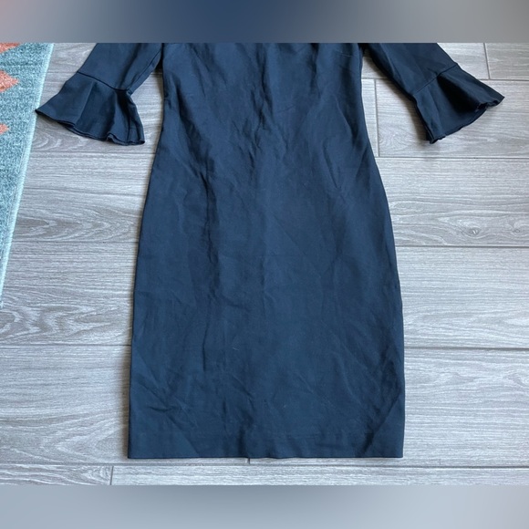 Banana Republic Women’s Navy Bell-Sleeve Shift Dress Long Sleeve, size 00• - Picture 10 of 13